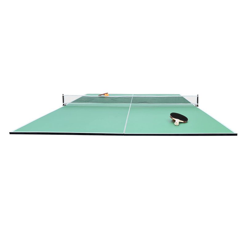 Rack Virgo Table Tennis Conversion Top For Billiard/pool Table 4 Piece, Green