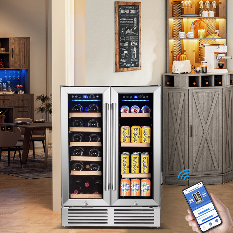 Bodega Cooler 57 Cans 12 Oz. 24'' Beverage Refrigerator With Wifi Control | Wayfair