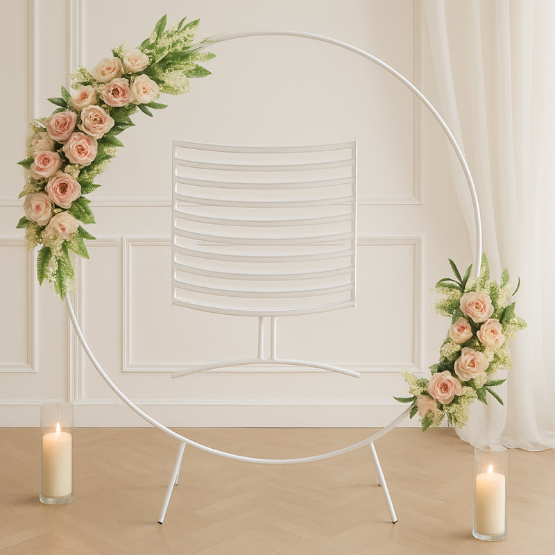 Metal Backdrops & Signs, White