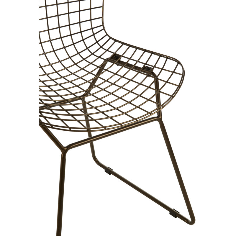Liana 44cm H Metal Side Chair, Bronze