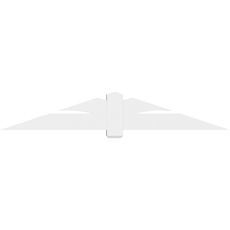 Support pour pignon en PVC Redmond, H 14 po x l 84 po (pas 4/12), P 4 po x F 6 po