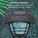 2 Pack Solar Wall Lights, Outdoor 10 Lumen LED Edison Bulb Solar Warm White Light Wall Light, No Wiring Required, with Wall Mount Kit