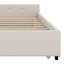 Lit plateforme tapissier avec port USB et gigogne-103373441
