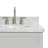 Abell 43'' Single Bathroom Vanity with Carrara Marble Top-94350841