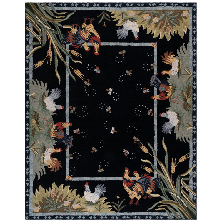 Kinchen Hand Hooked Wool Oriental Rug