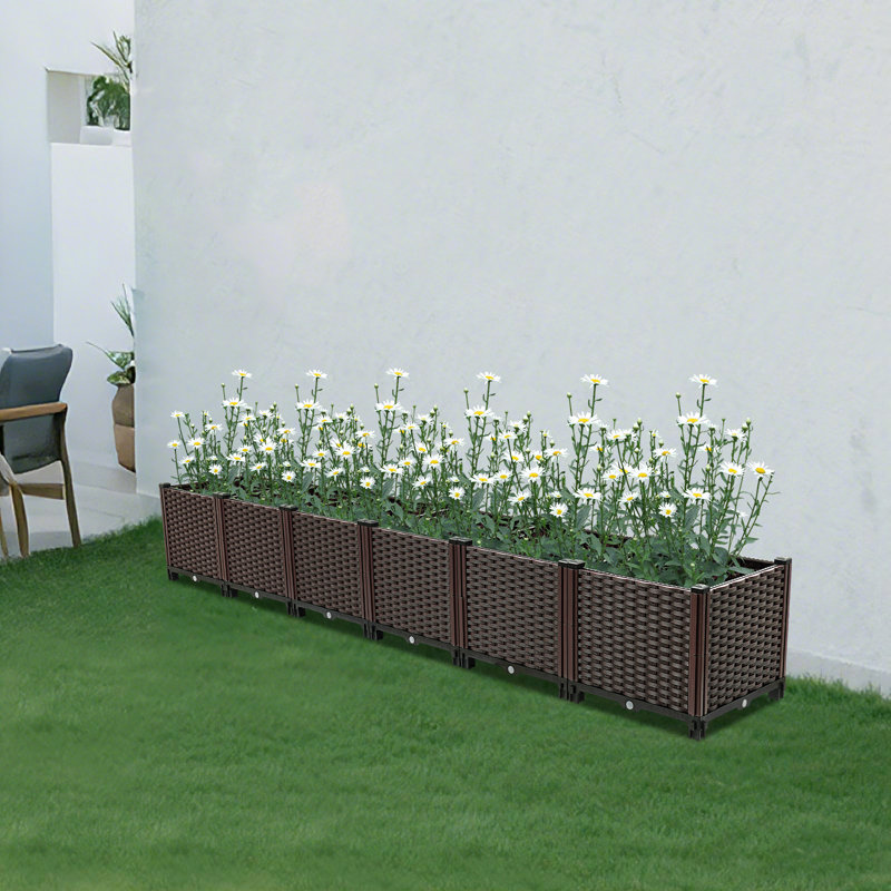 Boîte à fleurs à 6 sections