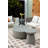 Elementi Home Chronos 18" Round Concrete Side Table for Indoor and Outdoor Use-88957813