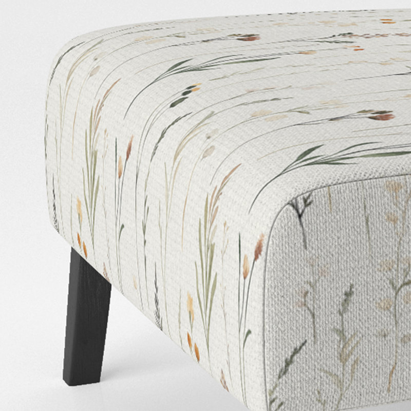 Fauteuil de chambre Floral, Pantoufle sans accoudoirs