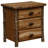Fireside Lodge Hickory Log XL Three Drawer Nightstand - Espresso-1791078285