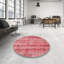 Tapis contemporain rose-864551401