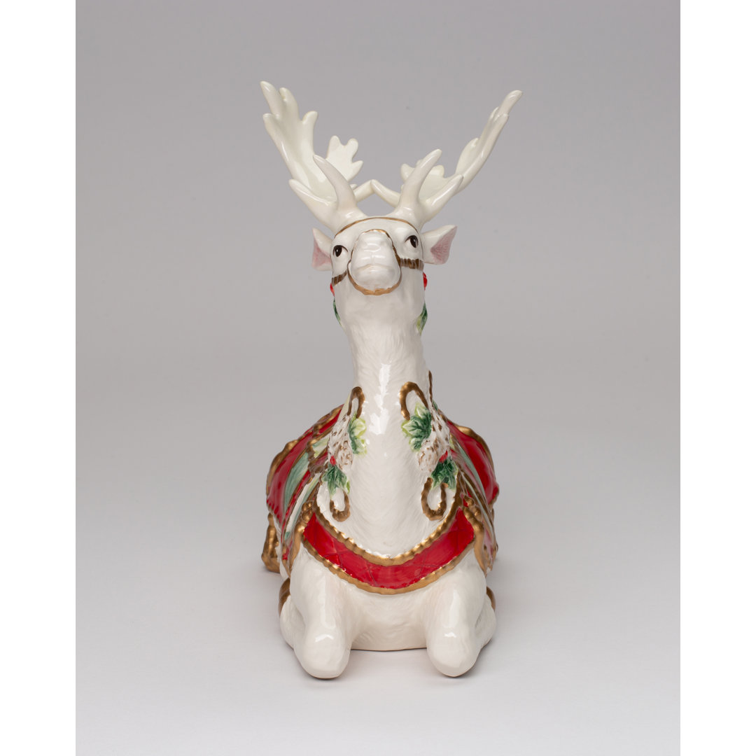 Stanger Christmas Deer Sitting Figurine The Holiday Aisle®