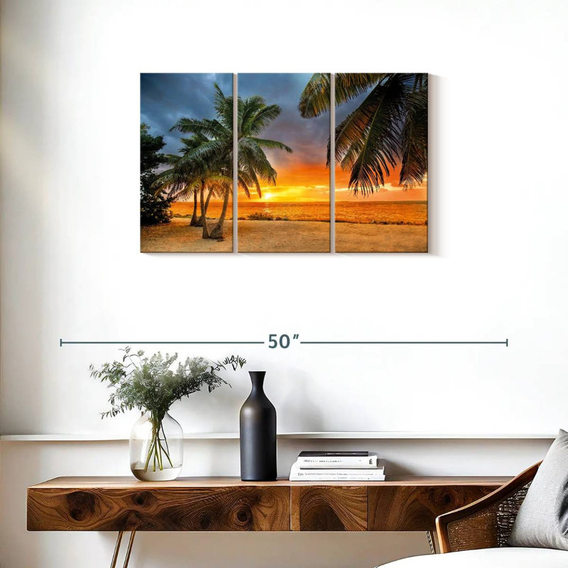 Coucher de soleil Key Key Tropical Gillard, H 20 po x l 33 po