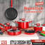 Batterie de cuisine antiadhésive en aluminium 10 pièces Fruiteam-63520125
