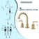 8-inch Widespread Faucet 2-handle Bathroom Faucet with Drain