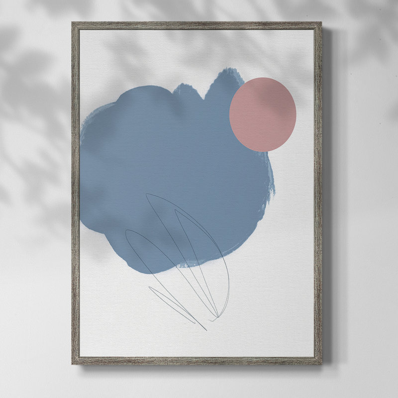 «Elementary Abstract II», reproduction encadrée - bois massif, H 11 po x l 9 po