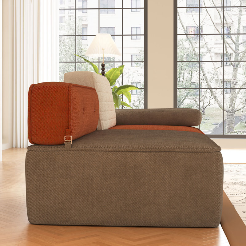 Boneless Cotton Fabric Modular Sofa