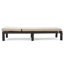 FAUTEUIL PUERTA KD CHAISE, CADRE BRUN FONCÉ AVEC COUSSIN BEIGE