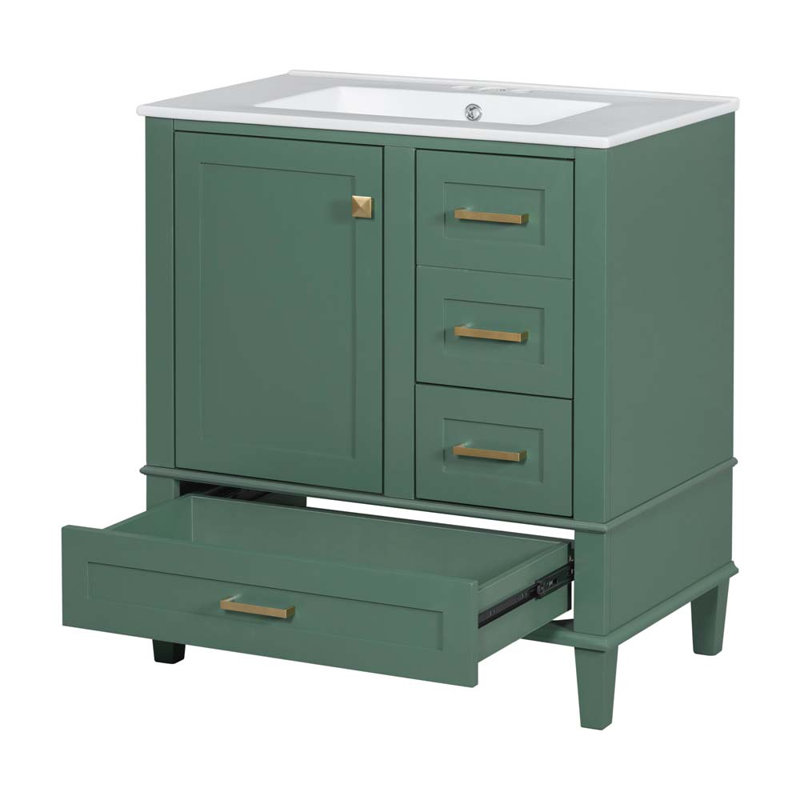 Meuble-lavabo simple 30 po avec comptoir Sherial