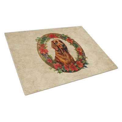 Planche à découper en verre Irish Setter