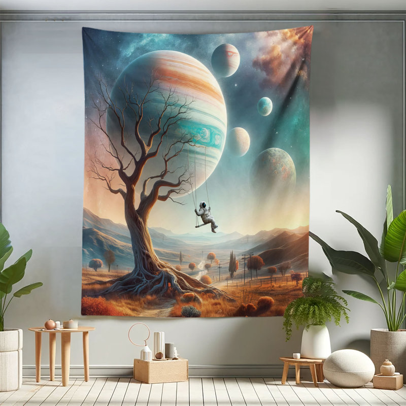 Tapisserie en microfibre, H 88 po x l 68 po