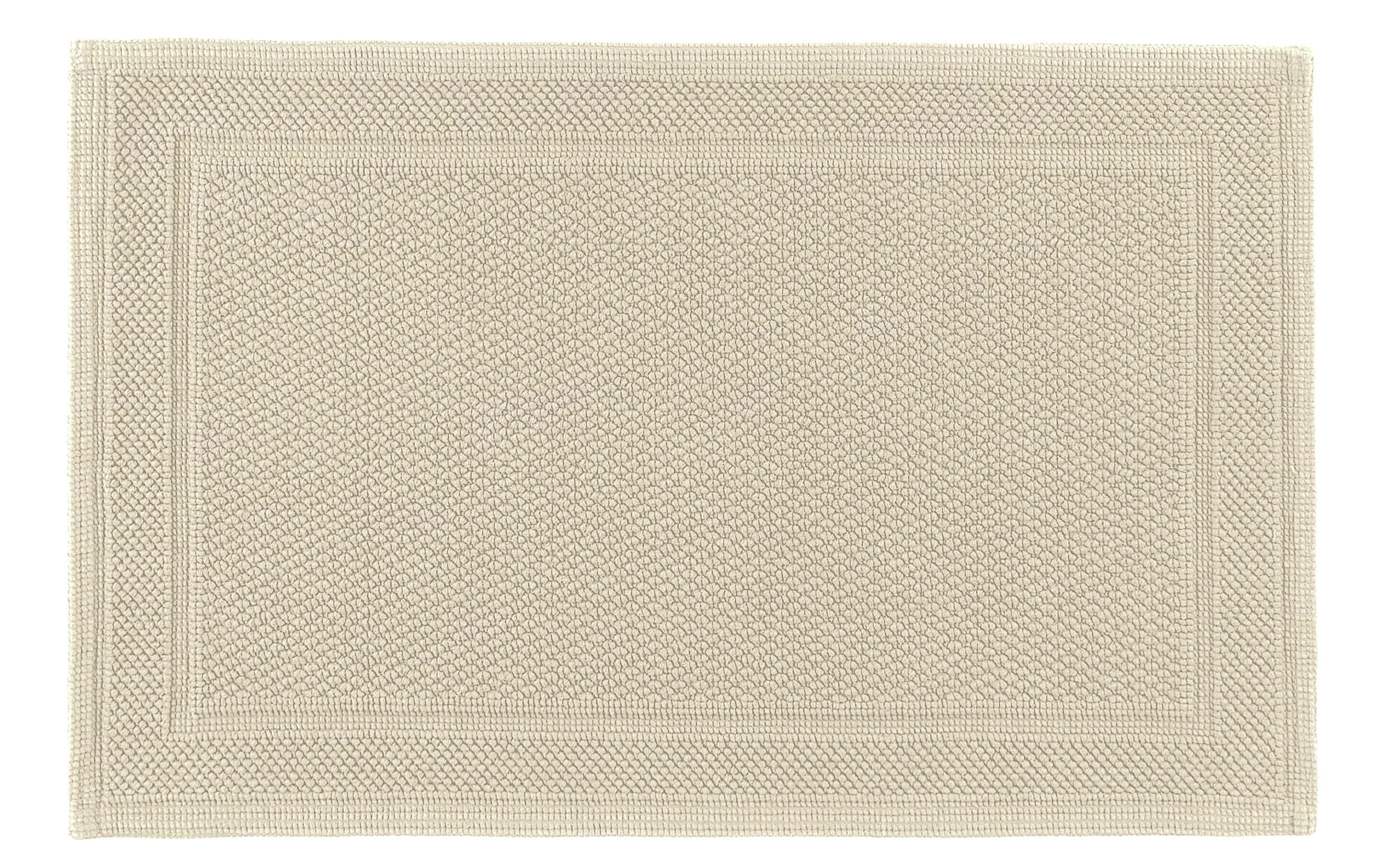 Graccioza Bee Waffle Woven Bath Mat - Natural