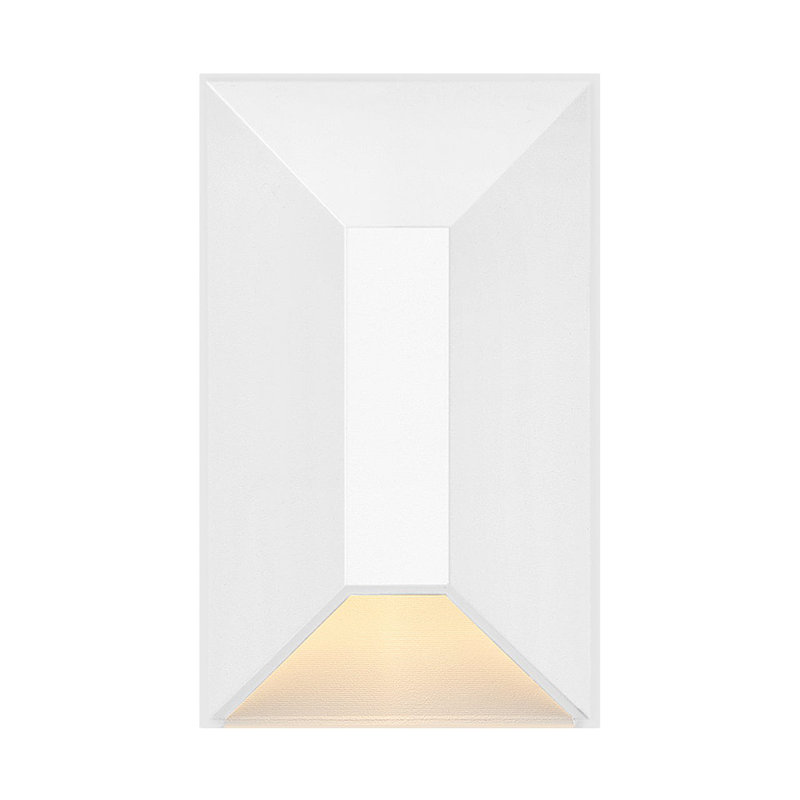 Hinkley Nuvi Rectangular Deck Sconce, White