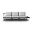 245cm Wide Metal Patio Sofa with Cushions-914656375