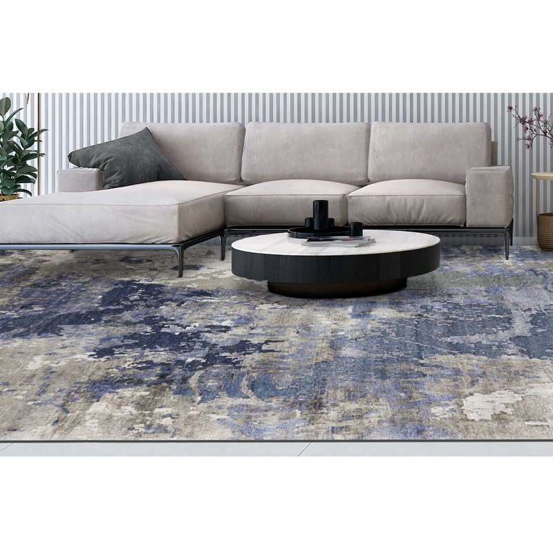 Abstract Area Rug, Rectangle 8' x 10'