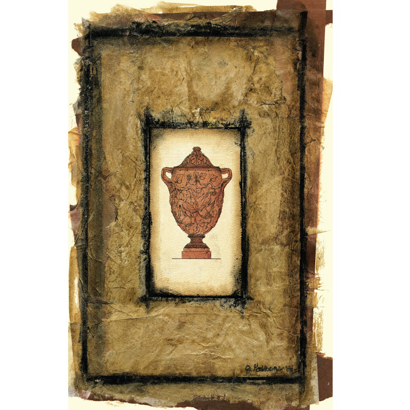 Gilded Urn II by Jennifer Goldberger - Wrapped Canvas Art Prints, 46cm H x 30cm W