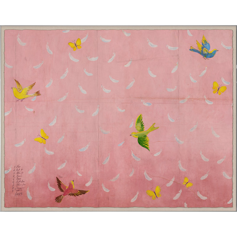 Feathers Print by Paule Marrot, Acrylic Box, 44" H x 56" W, Framed Print