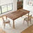 Wooden Kitchen Dining Table with Carved Turned Legs-1615358969
