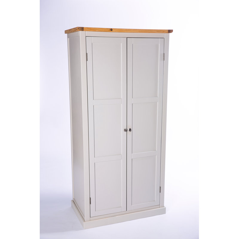 Esser 2 Door Solid + Manufactured Wood Wardrobe