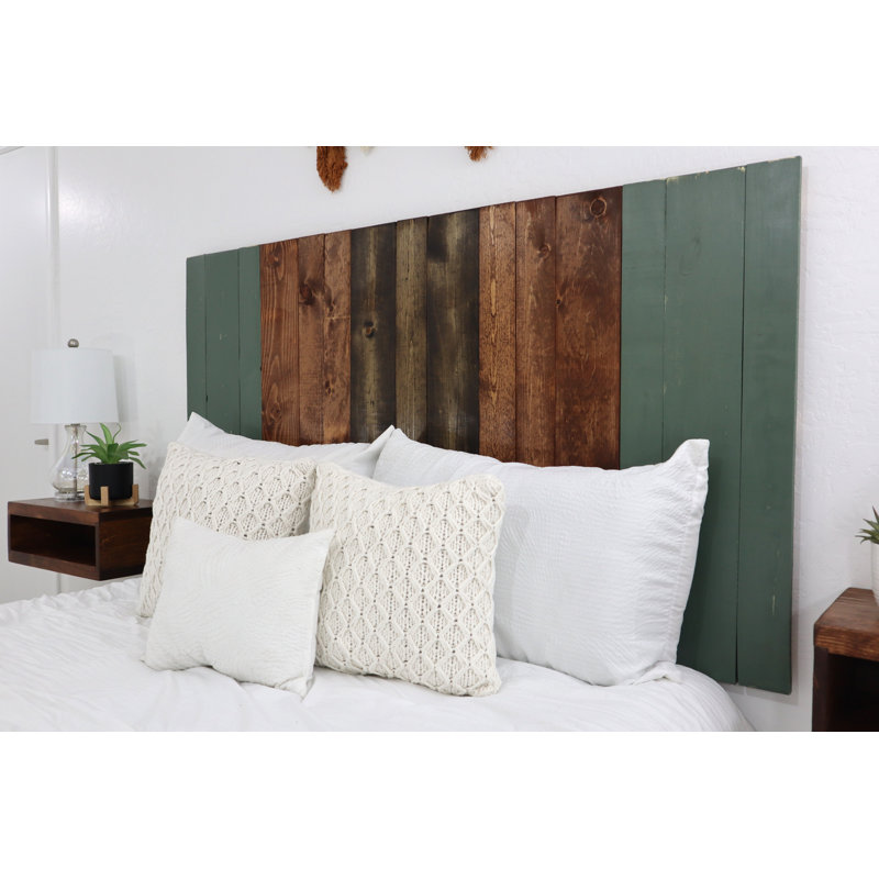 Emonee Solid Wood Panel Headboard Leaner Style, King