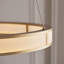 Addalin Ribbed Integrated LED Hoop Pendant