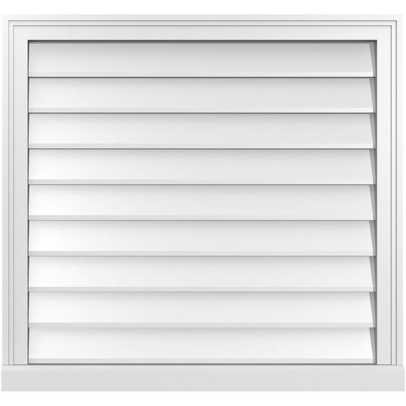 Cadre de seuil Brickmould, brun clair apprêté, H 30 po x l 32 po x P 2 po