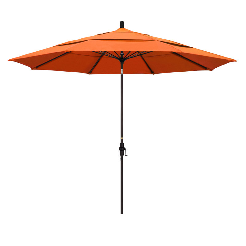 Parasol de marché 11 pi Brent, Toile Sunbrella® tangerine