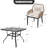 5pcs Rattan Metal Patio Dining Set With Umbrella Hole, Zippered Cushions-459965371-459965318-459965312
