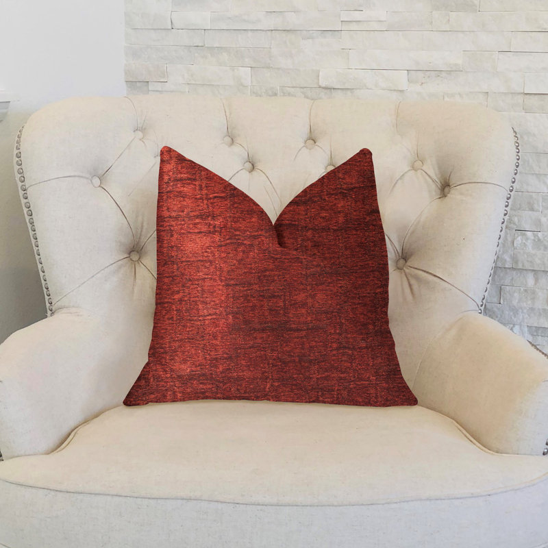 Coussin décoratif de luxe paprika Jam, 20 po x 36 po