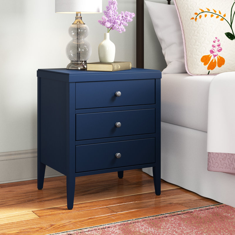 Rushville Wood Nightstand, Navy