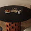 Plateau de table en granit avec base en bloc de chêne-1914266172