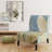 Snowy Egret in Flight VII - Farmhouse Velvet Upholstered Slipper Chair