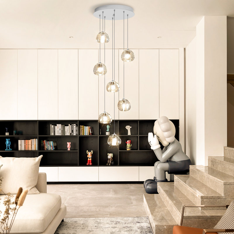Luminaire suspendu en cristal 7 lumières