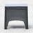 Black Rattan Square Coffee Table Wood Look Top