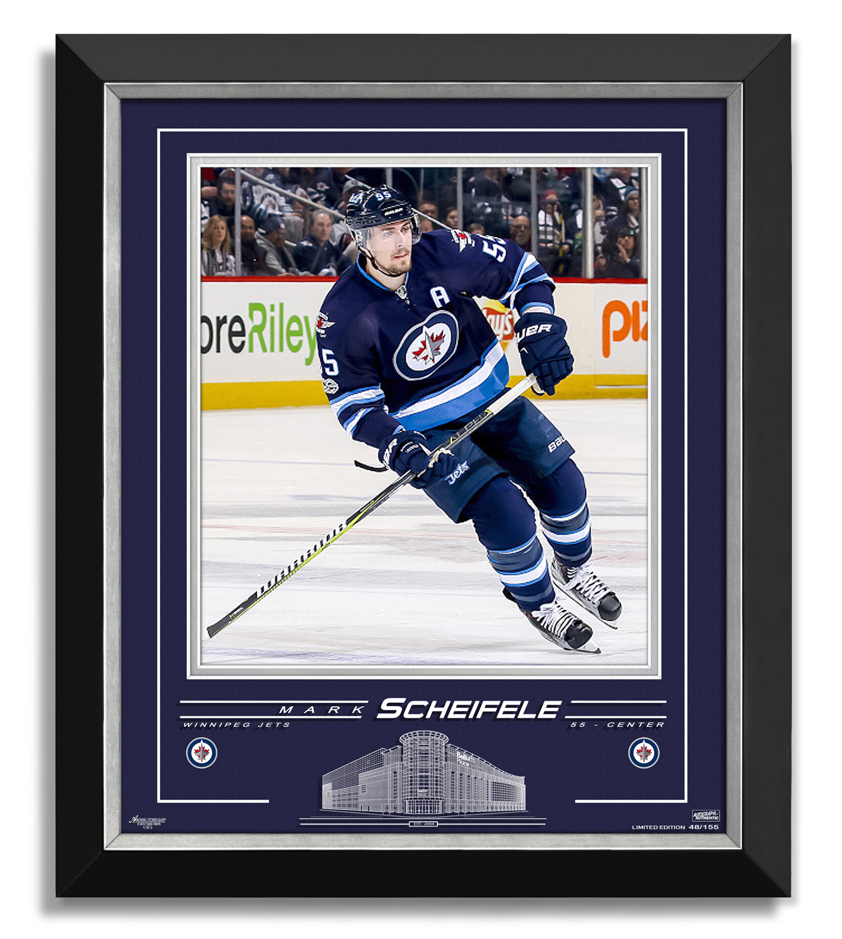 Mark Scheifele Winnipeg Jets Autographed 8 x 10 White Jersey