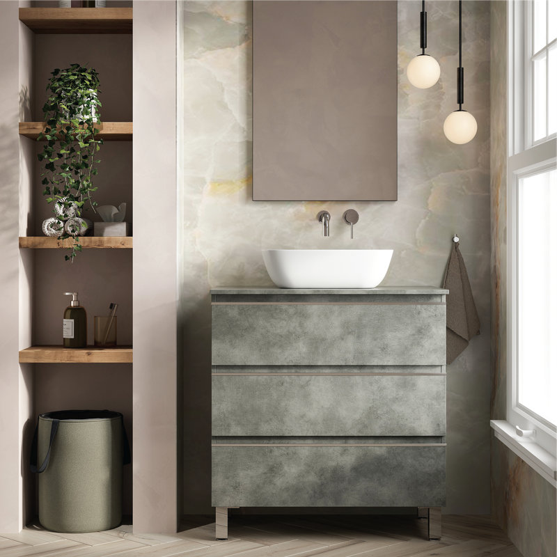 Berdahl Bathroom Vanity with Basin