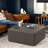 Jaxx Fairlie Couch Ottoman - Oversized Square Foam Coffee Table Ottoman, 36", Premium Faux Leather-857155266