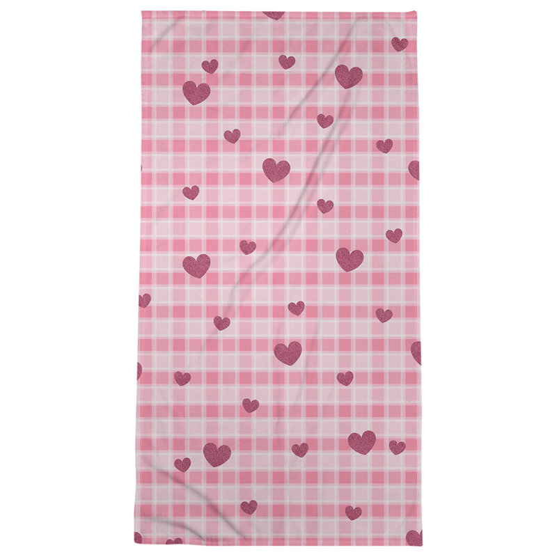 Bath Towel, Pink/Violet, Poly/Cotton, Bath Towel