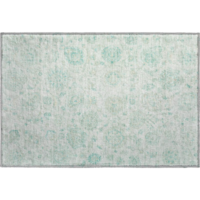 Premium Machine Washable Mayfield AMF1833 Damask Rug