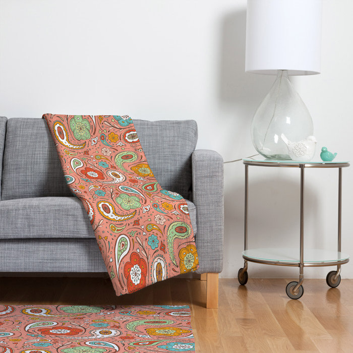 Jeté motif cachemire adora Heather Dutton