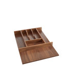 Rev-A-Shelf Walnut Trim To Fit Shallow Cutlery Drawer Insert Organizer
